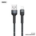 Remax Join Us 2.4A charging phone braided usb data cable, bending resistant Type C cable for lighting / Android phone